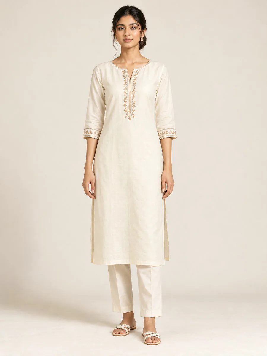 Noor Mul Cotton Kurti, worn