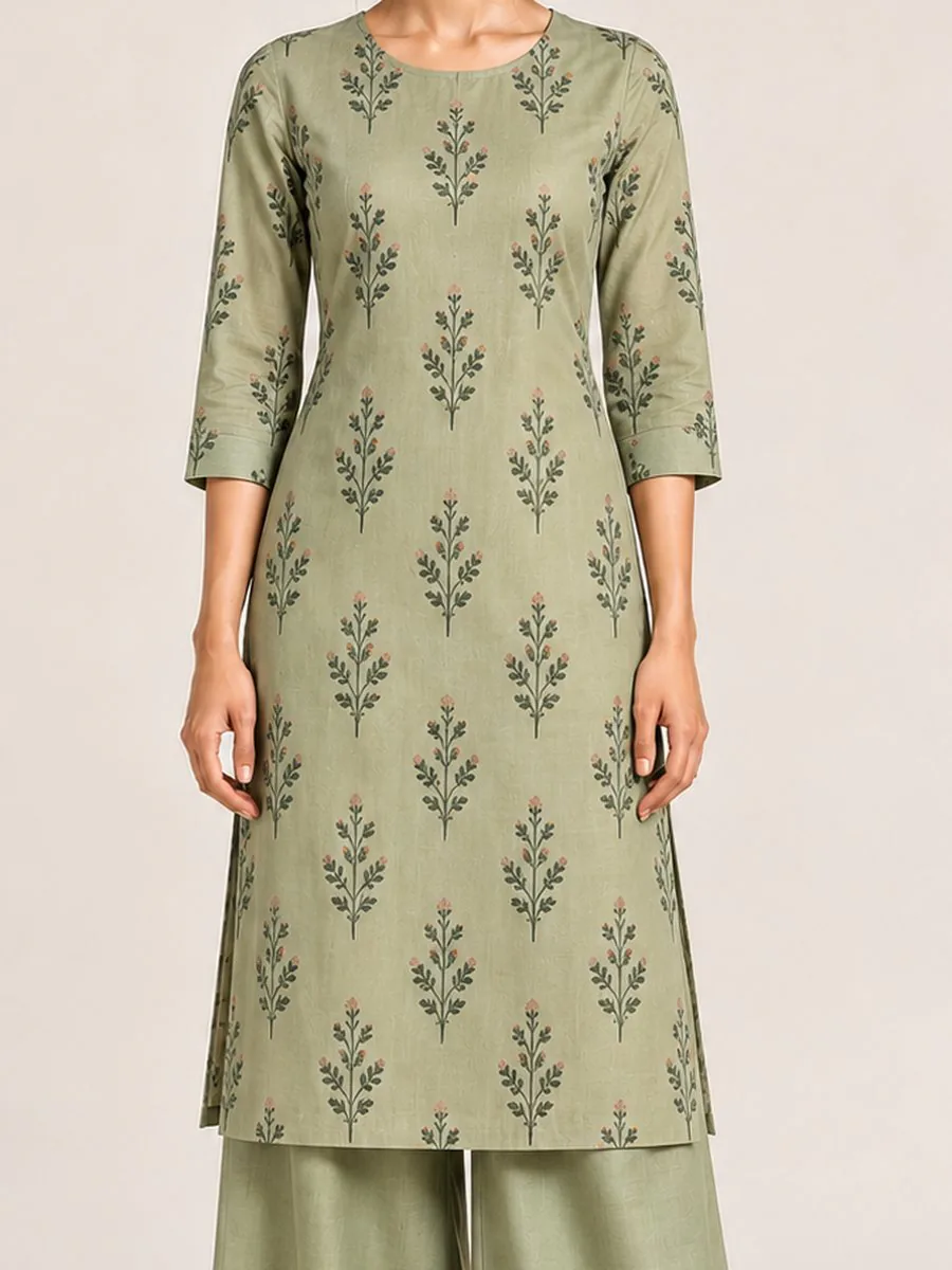 Rhea Printed Kurta Co-ord, flat
